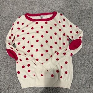 Halogen polka dot women’s sweater size medium